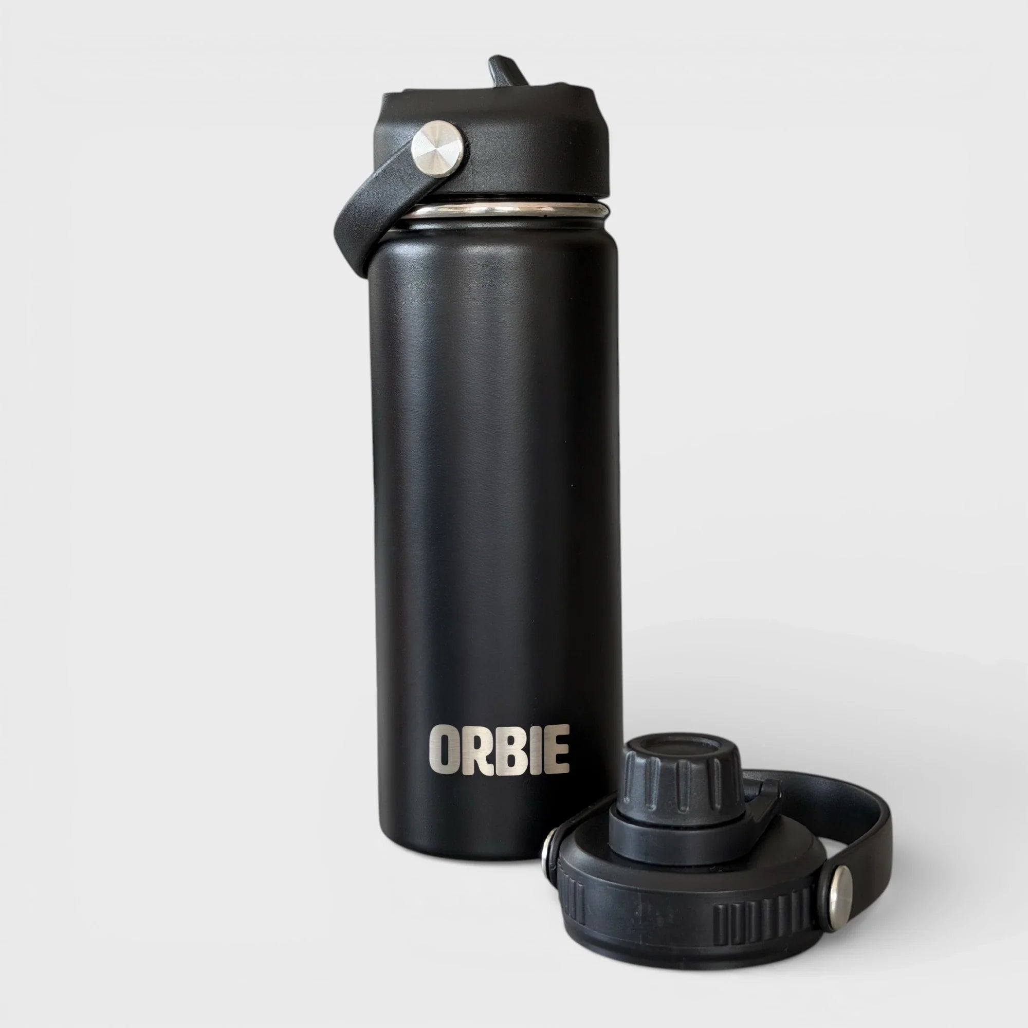 Orbie 18oz Insulated Bottle - Black