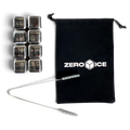 Zero Ice Reusable Stainless Steel Cubes & Tongs